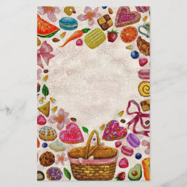 Cute Pastry Confections Sweets 便箋