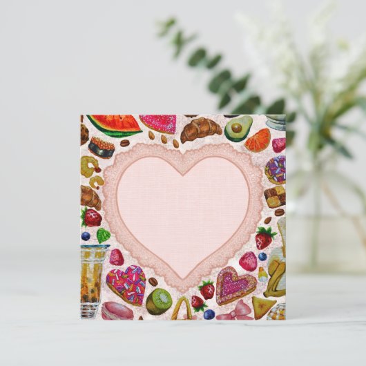 Cute Pastry Confections Sweets 招待状 (スタンド正面)