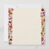 Cute Pastry Confections Sweets 招待状 (裏面)