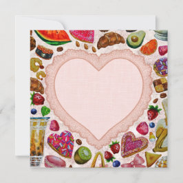 Cute Pastry Confections Sweets 招待状