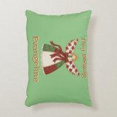 Cute Patchwork Angel – Personalized Baby アクセントクッション (正面(垂直))