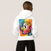 Cute Patchwork Ghost Colorful Splatter Art (裏面フル)