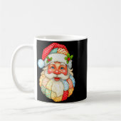 Cute Patchwork Santa Claus Christmas Xmas Men Wome コーヒーマグカップ (左)
