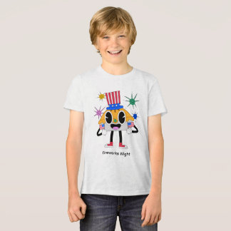 Cute Patriotic Pie Cartoon – Funny 4th of July Kid トライブレンドＴシャツ