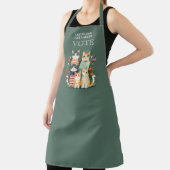 Cute Patriotics Childless Cats Ladies Vote  エプロン (インサイチュ)