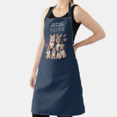 Cute Patriotics Childless Dogs Ladies Vote  エプロン (インサイチュ)