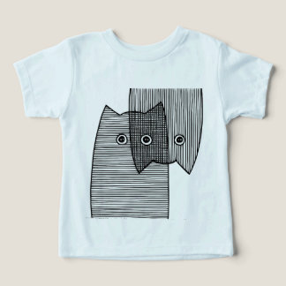 Cute Patterned Cats Artwork Minimal Linework