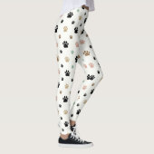 Cute Paw Print Minimal Pet Pattern レギンス (右)