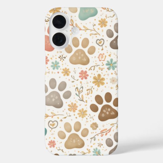 Cute Paw Prints Case-Mate iPhoneケース (裏面)