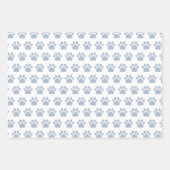 Cute Paw Prints Custom Name Wrapping Paper Sheets ラッピングペーパーシート (正面)