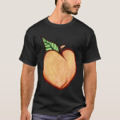 Cute Peach Cute Peach Watercolour Fruit Fun Tシャツ (正面)