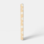 Cute Peach Pastel Floral Lambs Cross Christian Samsung Galaxyケース (左側面)