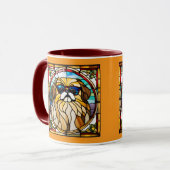 Cute Pekingese Stained Glass Coffee Mug マグカップ (正面左)