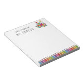 Cute Pencils先生名メモ帳 ノートパッド (アングル)