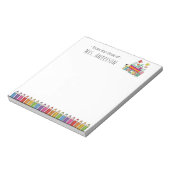 Cute Pencils先生名メモ帳 ノートパッド (回転)