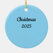 Cute Penguin 3rd Christmas Ornament  セラミックオーナメント (裏面)