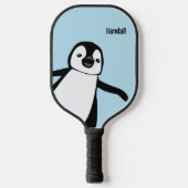 Cute Penguin Blue Personalized for Kids & Adults ピックルボールラケット (正面)