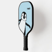 Cute Penguin Blue Personalized for Kids & Adults ピックルボールラケット (左)