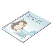 Cute Penguin Cake | Dry Humour Custom Notebook ノートブック (左側)