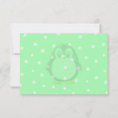 Cute Penguin Cartoon Blank Custom Christmas Winter ノートカード (裏面)