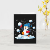 Cute Penguin Christmas Pajamas Shirt Boys, Penguin カード (黄色い花)