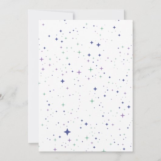 Cute Penguin & Christmas Tree Flat Holiday Card 招待状 (裏面)