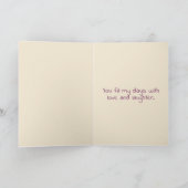 Cute Penguin Cupid Valentine Card for Kids シーズンカード (内部)