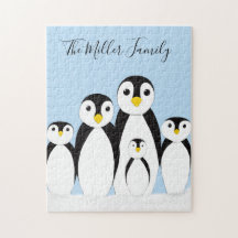 Cute Penguin Family