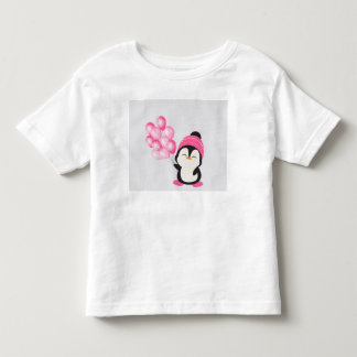 “Cute Penguin Holding a Balloon – Toddler/Child Te トドラーTシャツ