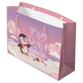 Cute Penguin I Love You Valentine Gift Bag ラージペーパーバッグ (裏面アングル)