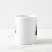 Cute Penguin in Sweater Custom Name Mug コーヒーマグカップ (中央)