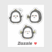 Cute Penguin Kawaii Sticker Set シール (シート)