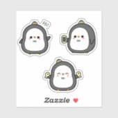 Cute Penguin Kawaii Sticker Set シール (シート)