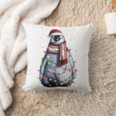 Cute Penguin Lover Funny Christmas Holiday Gift クッション (ブランケット)