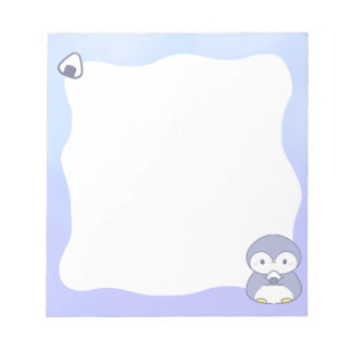 Cute Penguin Notepad | Kawaii Pastel Memo Pad ノートパッド