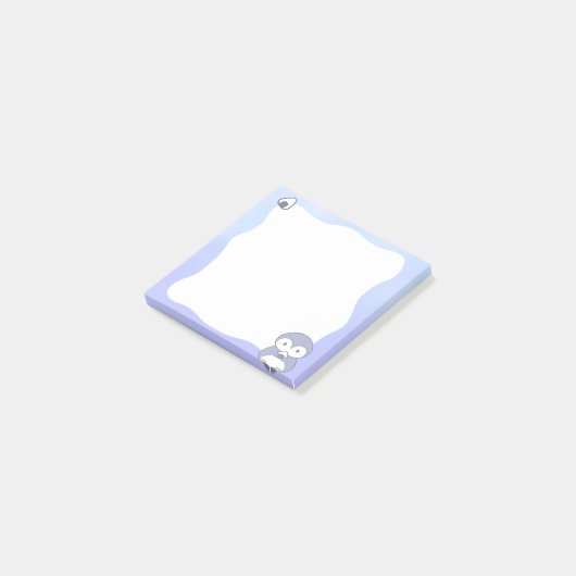 Cute Penguin Pastel Post-it Notes | Kawaii Sticky  ポストイット (アングル)