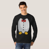 Cute Penguin Tuxedo Halloween Party Costume Idea Tシャツ (正面フル)