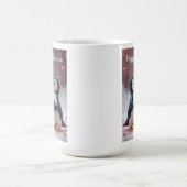 Cute Penguin Valentine Adorable Couple Love コーヒーマグカップ (中央)