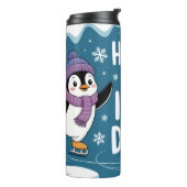Cute Penguins Ice Skating Cartoon, Have an Ice Day タンブラー (回転左)