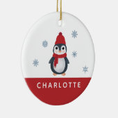 Cute Penguins Winter Birds Arctic Animals セラミックオーナメント (右)