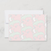 Cute Pepper Drawing Personalized Monogram Note Ca ノートカード (裏面)