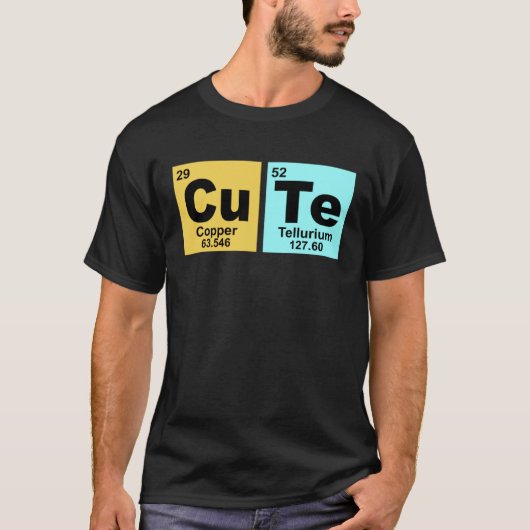 Cute Periodic Table for Chemistry Student Tシャツ (正面)