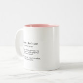 Cute Personal Assistant定義名前をカスタムする ツートーンマグカップ (正面左)