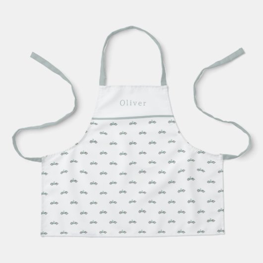 Cute Personalised Car Pattern Apron エプロン (正面)
