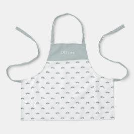 Cute Personalised Car Pattern Apron エプロン