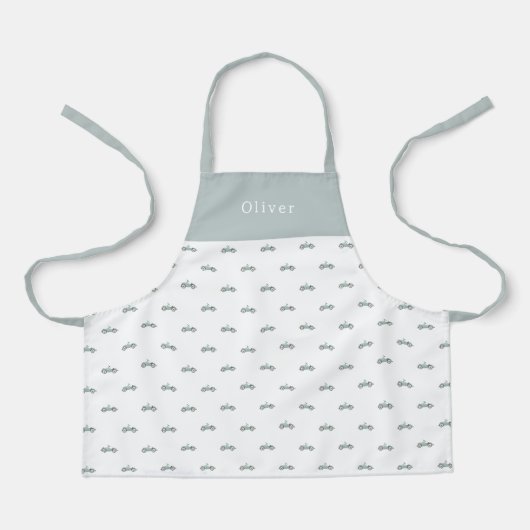 Cute Personalised Car Pattern Apron エプロン (正面)
