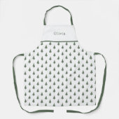 Cute Personalised Christmas Tree Pattern Apron エプロン (正面)