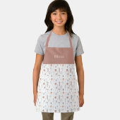 Cute Personalised Floral Botanical Pattern Apron エプロン (インサイチュ)