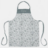 Cute Personalised Floral Botanical Pattern Apron エプロン (正面)