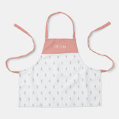 Cute Personalised Floral Botanical Pattern Apron エプロン (正面)